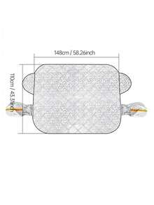 1 件磁性汽车挡风玻璃雪罩，加厚冬季霜雪保护器，遮阳挡风玻璃保护器 - 彩色 - 查看 15