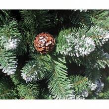 RS Trade HXT Series Artificial Christmas Trees 120-270 Cm, Flame Retardant Fir Trees With Quick Assembly Folding System Incl.Metal Christmas Tree Stand - Natural Snow - View 2