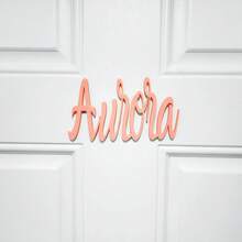 Customized Wooden Door Sign, Customized Name Plate, Customized Name Plate, Personalized Door Plaque, Decorative Boy And Girl Room Sign - Multicolor - View 6