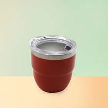 1pc2025 Popular Coffee Cup, Milk Cup, Solid Color Design, More Advanced And Fashionable, Simple Cup Surface, Versatile And Atmospheric, Suitable For Carrying Various Fruit Juices, Coffee, Milk Tea When Going Out - Multicolor - View 5