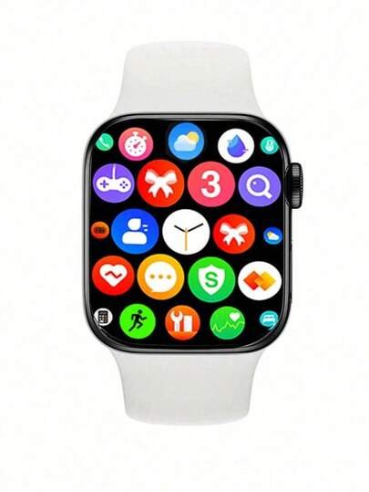 Relojes inteligentes deportivos, reloj inteligente para mujeres con pantalla de alta definición Smartwatch con pantalla curva a color LED de 1.85 pulgadas de alta definición, compatible con reproductor de música multillingüe de pantalla táctil completa, función de llamadas telefónicas, notificación de mensajes y juegos incorporados, gran capacidad de 200mAh