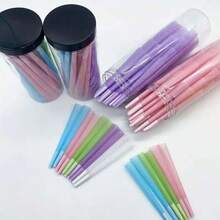 1000/200/100/50/30pcs Natural Pre-Rolled Conical Cigarette Rolling Papers - Extra Large Ultra Thin Slow Burning Conical Cigarette Papers With Mouthpiece/Holder - Trumpet Shaped Rolling Papers, Suitable As Holiday/Valentine's Day Gifts And Smoking Accessories, Father's Day Gift - Multicolor - View 3