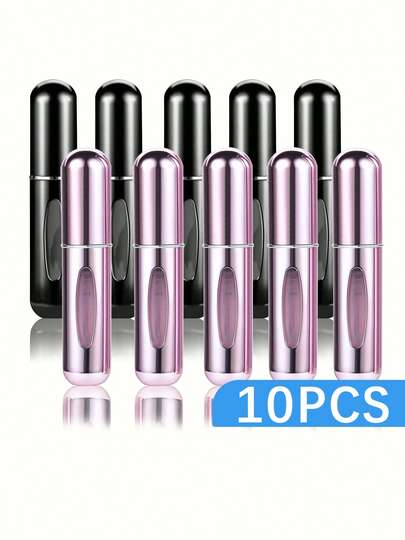 1/5/10pcs, 5ml Perfume Atomizer Refillable Spray Bottle, Portable Travel Perfume Bottle, Perfume Sprayer, Mini Perfume Sample Vial