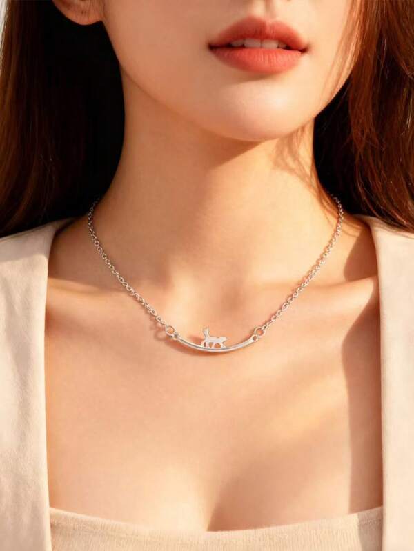 قلادة متدلية مبسط الموضة صغير قط قطعة واحدة