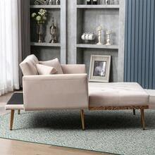 Sofas & Couches - Beige + Velvet + Foam - View 5