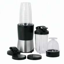 400w Plata Licuadora Portátil Con 2 Vaso De Plástico Color Negro USO DOMESTICO - Tipo de Enchufe A USA (110-127V) - Ver 1