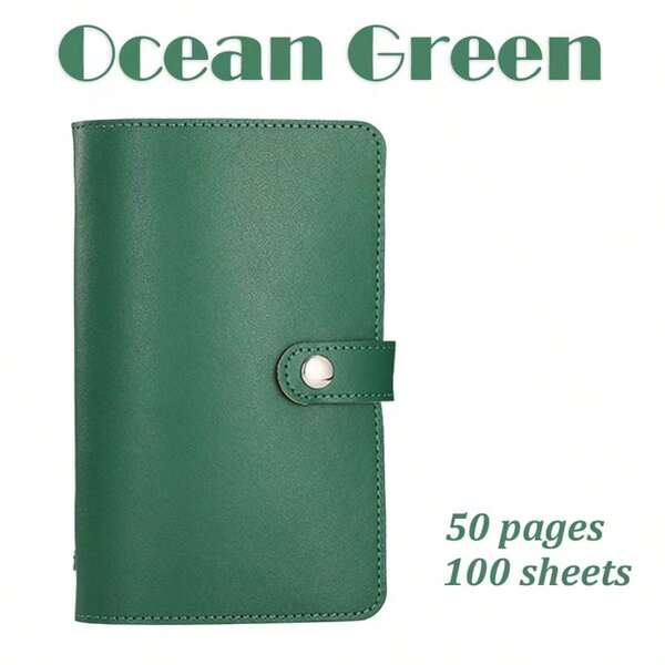 100 Savings Plans, PU Material Money Saving Book, Available In Six Colors: Blue, Black, Green, Purple, Blue, Pink, Contains 50 Sheets, Can Store 100 Banknotes, Extra Large Capacity Cash Storage Notebook, Suitable For Adult Gifts, Graduation Gifts, Birthday Gifts, Holiday Gifts