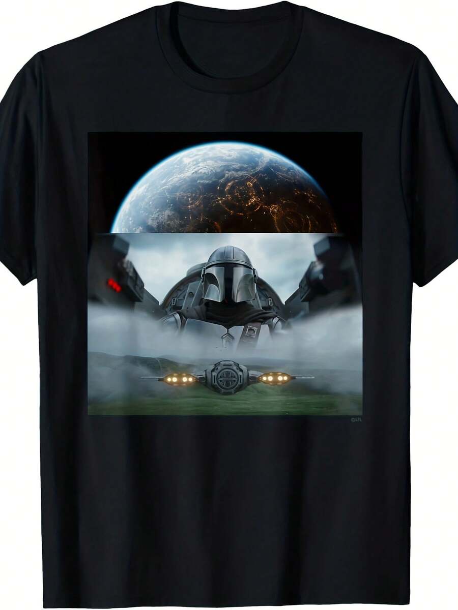 The Mandalorian Season 3 Coruscant & Starfighters T-Shirt - 款式17 - 查看 1