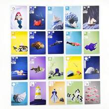 Sea Salt And Paper Origami Card Game, English Version Board Game, Ocean-Themed Strategy Game, Family Tabletop Game, Suitable For Halloween And Christmas Gifts, Includes Card Components | Ages 14+ Holiday Party Gift | Interactive Game Card Board Game Set - Sea Salt & Paper - View 8