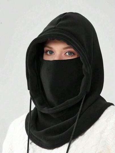 这款女士黑色羊毛拉法帽，既适合冬季佩戴，又可作为防晒自行车帽和万圣节服装，是圣诞节或情人节的完美礼物。