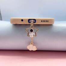 合金星月宇航员手机防尘塞，Type-C充电口防尘罩吊坠，适用于苹果、vivo手机，男女通用礼物 - 彩色 - 查看 13