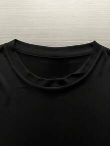 Funny 67 T-Shirt - 67 Number Joke Design With 6 And 7 Hands Iron-On Print, 1 Round Neck Tee, Birthday, Party & Casual Wear Gift Idea, Casual Wear T-Shirt, Funny Tee, Short Sleeve Tee, Print Tee, Print Shirt, Print Top, Print - Black - View 5