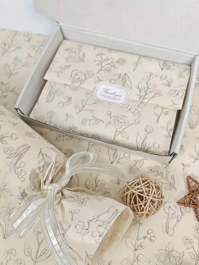 10/20/40 fogli di carta velina semi-trasparente con motivo floreale - rivestita in cera, 20x14 pollici, ideale per decorazioni natalizie, matrimoni, San Valentino, regali di compleanno, avvolgimento di profumo, bomboniere, forniture per confezioni regalo | Carta velina decorativa | Carta cerata, forniture per confezioni regalo, fogli di carta velina, carta velina/carta velina natalizia per confezioni regalo, carta da regalo, carta velina natalizia/carta da regalo natalizia