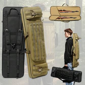 36英寸/48英寸战术步枪包，双长步枪收纳包，软包枪套，长枪包，完美适用于步枪、手枪等枪支的收纳和运输，全能射击场战术步枪背包