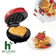 Buena Calidad 3 diferentes máquinas mini para Desayunos y Snacks – Máquina de Donas, Máquina de corazones Waffle y Máquina para carne de Hamburguesa Casera, Aparatos de Cocina Multifuncionales, Prepara tus comidas de manera más rápida y fácil - ROJO - Ver 12