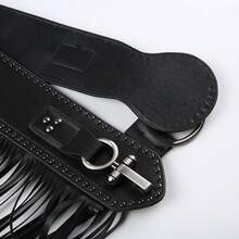 Women's Belt Western Cowboy Tassel Waist Belt Vintage Wild Hippie Bohemian Lace-Up Wide - D - 查看 8