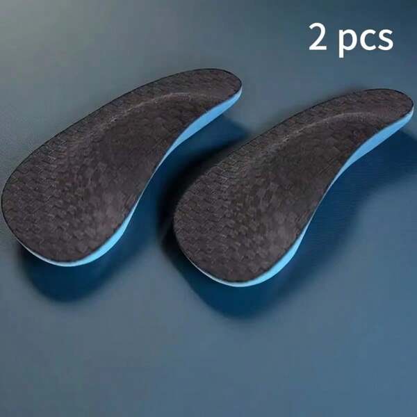 Comfortable Memory Foam Insoles With Blue - Breathable And Shock-Absorbing, Heel Cup Insert For Men And Women, Suitable For Sneakers And Casual Shoes
