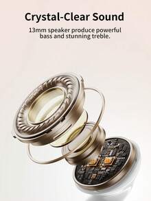 无线耳机、蓝牙耳机、无线耳麦、耳塞式耳机 – 立体声降噪、蓝牙5.3、高清音质、超长续航、音乐、健身、旅行的理想之选、兼容智能设备 - W25 - 查看 3