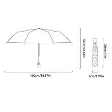 1pc Automatic Vintage Folding Lightweight Compact All-In-One 5-Fold 2-In-1 Sun And Rain Umbrella, Sun Protection Umbrella With UV Protection, Foldable, Portable And Compact, Perfect For Outdoor Activities And Travel - Multicolor - View 3
