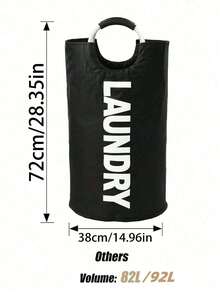 1个92升大容量黑色可折叠洗衣篮，空间宽敞，防水，可搭配内衬使用，轻便易携，可折叠，独立式高款衣物收纳篮，适用于浴室、卧室、宿舍、公寓等场所，节省空间，带提手，方便携带，透气网眼设计，速干，多房间收纳整理篮，可存放床单、玩具、毛巾、被褥等，是万圣节、感恩节、圣诞节、居家、招待客人和旅行的理想节日礼物。 - 彩色 - 查看 10