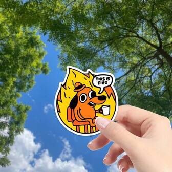 This Is A Great Sticker, Funny Meme, This Is A Great Laptop Sticker, Water Bottle Sticker, Car Bumper Sticker, Vinyl Fire Interesting Spirit I Am Great