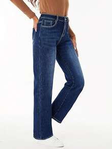 Leggings de mezclilla lavada para mujer de otoño e invierno talla grande pantalones con forro polar, pantalones gruesos y cálidos con forro polar de otoño e invierno, adecuados para ropa de temporada de otoño e invierno al aire libre y en la escuela