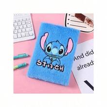 Stitch Plush Diary - Kawaii Cartoon Notebooks For Adults, Cute Stitch-Themed Journal For Daily Planning, Birthday Gift Ideas, Officially Licensed School & Office Supplies (1pc),School Supplies,Back To School.
