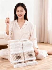 1000/500/200/100pcs Double-Ended Cleaning Swabs, Suitable For Ear Cleaning And Makeup Removal, Personal Care And Household Use, Multi-Purpose Cleaning Swabs, Essential For Christmas