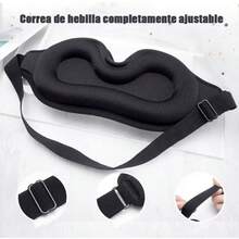 Antifaz para dormir el antifaz OIOSEN con diseño 3D para mujeres hombres súper suave y bloqueo de la luz 100% y con forma en 3D Rojo - Frío - Ver 5