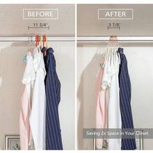 Premium All Black Velvet Pants Hangers With Adjustable Clips (Pack Of 20) Slim Skirt Hangers- Non Slip Felt Outfit Dress- Black Hooks,Space Saving Shirt Clothes -END - 象牙色/玫瑰金 - 查看 6