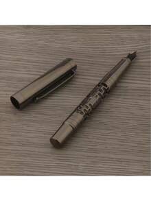 METAL FOUNTAIN PEN 0.5MM PEN SOPHISTICATED ELEGANT LUXURY - màu đen - Xem 8