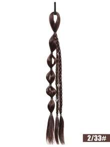 1 Pc Lantern Bubble Ponytail Rubber Band Style 18 Inch Sweet And Cool Bubble Ponytail Synthetic Heat-Resistant Fiber Wig Suitable For Girls Daily Holiday Wear - Multicolor - View 18