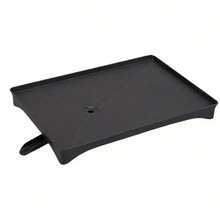 1pc Black Plastic Dish Drying Rack Tray, Approx. 40x30cm, Multifunctional Kitchen Sink Storage Tray, Dish Drying Rack Stand, Utensil And Cutlery Storage Tray (Only The Bottom Drying Tray) - Multicolor - View 5