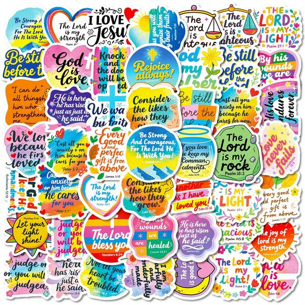 56pcs Of Reusable Vinyl Inspirational English Motto Stickers, Suitable For Laptops, Water Bottles, Suitcases, Helmets, Motorcycles, Guitars, Etc