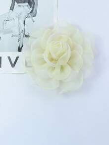 Handmade Exaggerated Multi-Layer Rose Tulle Flower Brooch, Hair Clip, Hat, Clothing Decoration For Women - Camellia - View 38