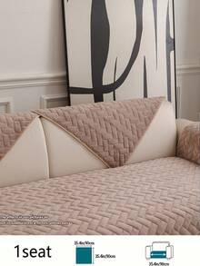 1 pieza Cojín de sofá de terciopelo de leche rectangular, estilo bohemio, elaborado en jacquard, cálido para el invierno, apto para mascotas, protector de muebles, se adapta a sofás de 1/2/3/4 plazas, lavable a máquina/a mano, adecuado para sala de estar, dormitorio, sofá de oficina