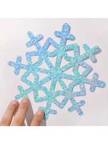 24 pezzi Decorazioni a spirale appese con fiocchi di neve blu e argento, ghirlanda di fiocchi di neve arcobaleno per soffitto, decorazioni per feste a tema Frozen, adatte per Capodanno, compleanni, feste di Natale, decorazioni invernali - Multicolore - Visualizzare 2