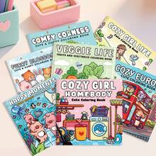 1/3/5/10pcs Random Adult Coloring Books (21*21cm), Various Random Possibilities, Thick Paper Non-Transparent, Clear Lines Easy To Color, Includes Cats & Dogs, Sweet Girls, Fantasy Adventure, Simple & Comfortable Patterns, DIY Coloring Helps Develop Thinking, Suitable For Autumn/Winter, Stationery, School Supplies, Drawing & Coloring, Christmas Gifts.