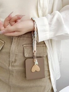 1 件一体式外壳膜，DIY 心形手柄带，适用于三星 Galaxy Z Flip 7、Galaxy Z Flip 7 FE、Galaxy Z Flip 6、Galaxy Z Flip 5、Galaxy Z Flip 手机壳，棕色 - 彩色 - 查看 13