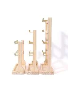 1 pezzo Supporto espositore in legno per gioielli, per bracciali, orecchini, portachiavi, collane