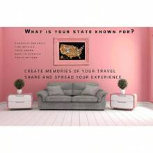 Scratch Off Map Of United States, USA State Scratch Sticker, Travel Map Adventure Wall Poster Adults States - Initial - View 7