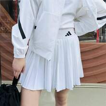 Adidas Vestido esportivo feminino LT DRESS W sem mangas - Branco - Visão 1