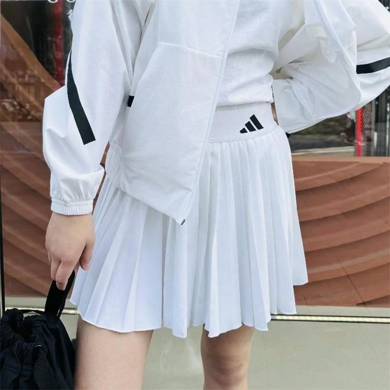 Adidas Vestido esportivo feminino LT DRESS W sem mangas - Branco - Visão 1