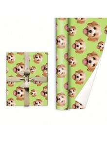 Custom Wrapping Paper, Custom Gift Wrap, Personalized Wrapping Paper, Personalized Gift Wrap, Customized Paper With Face And Text, Christmas Wrapping Paper, Funny Christmas Customized Gift For Friends - Multicolor - View 5