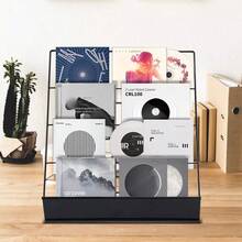 Counter Card Rack Display Stand In Black - 4 Tier Wire Book Magazine - Black - View 3