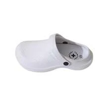 Zuecos Sanitarios para Mujer,Adulto,Hecho con EVA,Antideslizante y Ligero,Genial para Trabajo Hospital y Clinicas. - Blanco - Ver 4