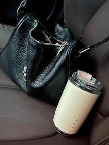 1 pieza Botella de agua de acero inoxidable de 320ml, diseño minimalista, opciones de multicolor, taza de café con aislamiento al vacío con textura suave perfecta, Body de acero inoxidable, a prueba de fugas, aislamiento térmico duradero, taza portátil para café con leche, taza de viaje, taza para té helado, taza de fondo plano con aislamiento al vacío, adecuada para el hogar, la oficina, los viajes por carretera, el camping, el senderismo, los deportes, los picnics, excelente para regalos de negocios y regalos para el hogar