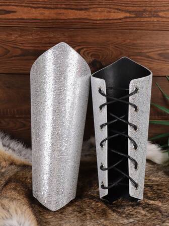 1 st Medeltida Viking Armband Handledsrustning Armband Teaterrekvisita Bekväma Riddare Guldhandskar Handmuffar Cosplay Kostymtillbehör