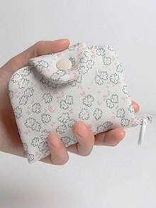 1个迷你可爱图案零钱包，简约挂包，单肩包，轻便多功能收纳包，便携式拉链收纳袋，女士钱包，迷你钱包，钱包，小钱包，可爱钱包，零钱包，钥匙扣