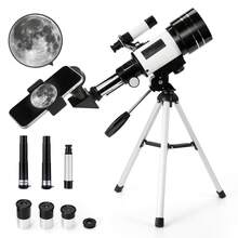 Telescopio astronomico, potente telescopio professionale ad alta risoluzione per stelle e luna, con cercatore e supporto per cellulare